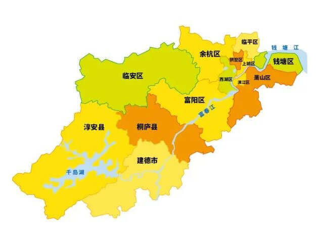 杭州行政区划调整，江干区并入上城区，下城区并入拱墅区