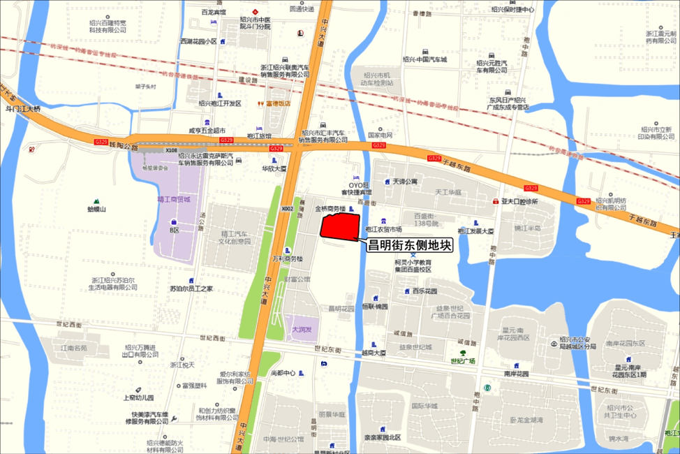 绍兴市越城区近500亩土地入市出让