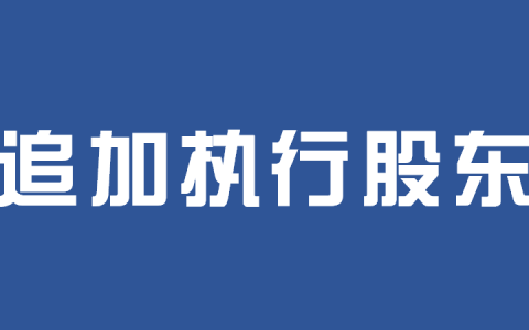 执行程序中，追加股东为被执行人相关疑难问题解答