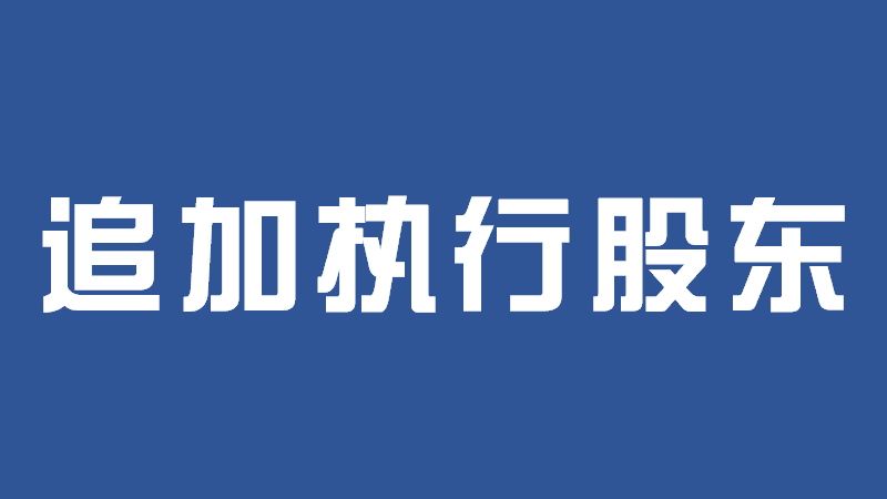 执行程序中，追加股东为被执行人相关疑难问题解答