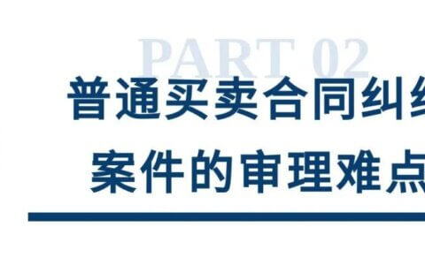 上海一中院买卖合同纠纷审理思路和裁判要点
