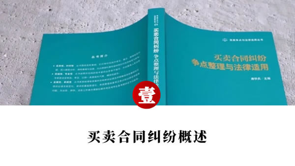 买卖合同纠纷争点整理与法律适用（唐学兵）