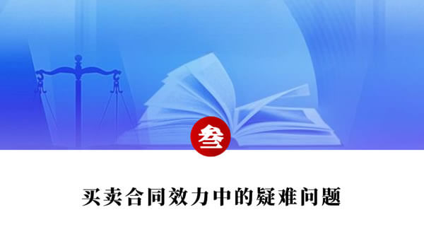 买卖合同纠纷争点整理与法律适用（唐学兵）