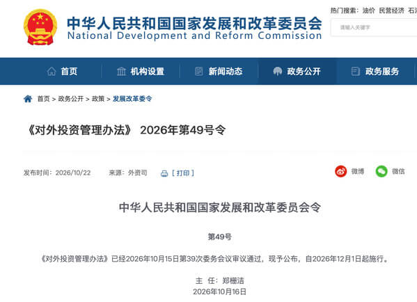 对外投资管理办法